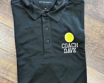 Personalisiertes gesticktes Tennisball Polo