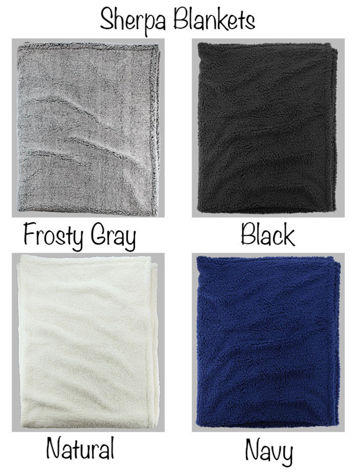 Personalized Sherpa Blanket Monogrammed Sherpa Blanket Etsy