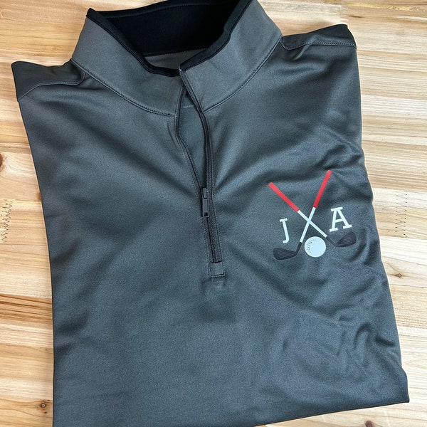 Personalized Golf Performance Quarter Zip Pullover