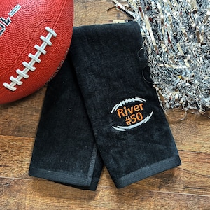 Personalized Football Towel - Football Team Towel - Football Gift - Football Team Gift - Football Player Towel - Senior Football Gift