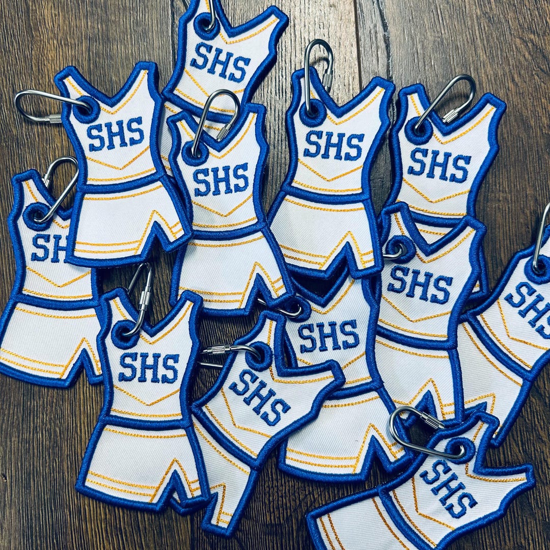 Personalized Cheerleader Uniform With School Initials Embroidered Bag ...