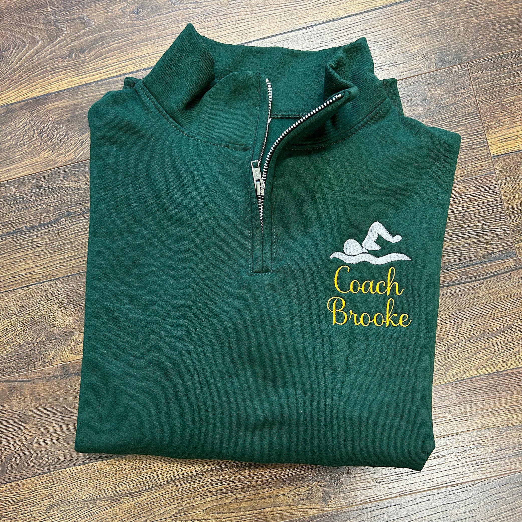 Coach Personalized Quarter Zip Sweatshirt