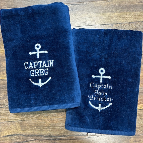 Personalized Boat Towels Towels for Your Boat Boating Towels Etsy