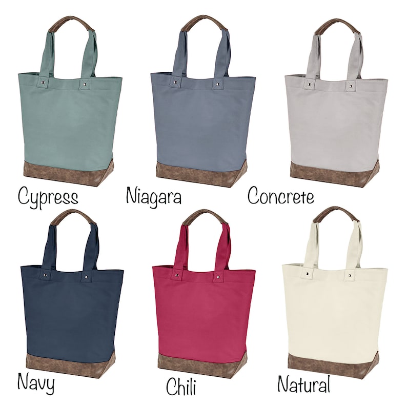 Teacher Things Embroidered Canvas Tote Bag - Thumbnail 3