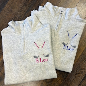 Custom Golfer Quarter Zip Sweatshirt