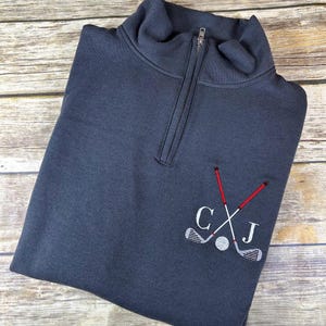 Golf Personalized Quarter Zip Sweatshirt
