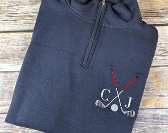 Golf Personalized Quarter Zip Sweatshirt
