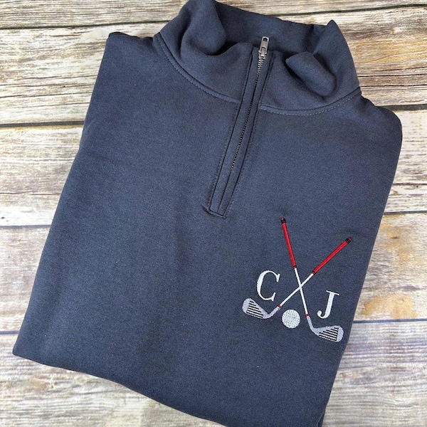 Golf Personalized Quarter Zip Sweatshirt