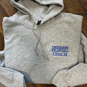 Personalized Volleyball Player and Team Hooded Sweatshirt