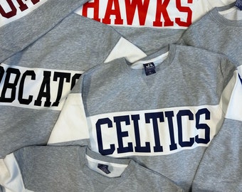 Custom School Spirit Mascot Crew Neck Sweatshirt