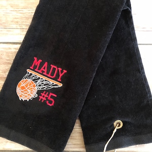 Personalized Basketball Towel - Basketball Team Towel - Basketball Gift - Basketball Team Gift - Basketball Coach Gift