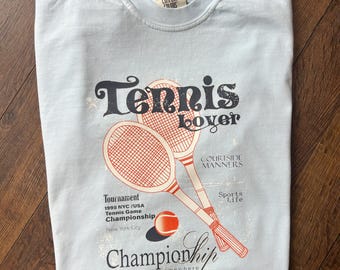 Retro Vintage Tennis Lover Comfort Colors Shirt