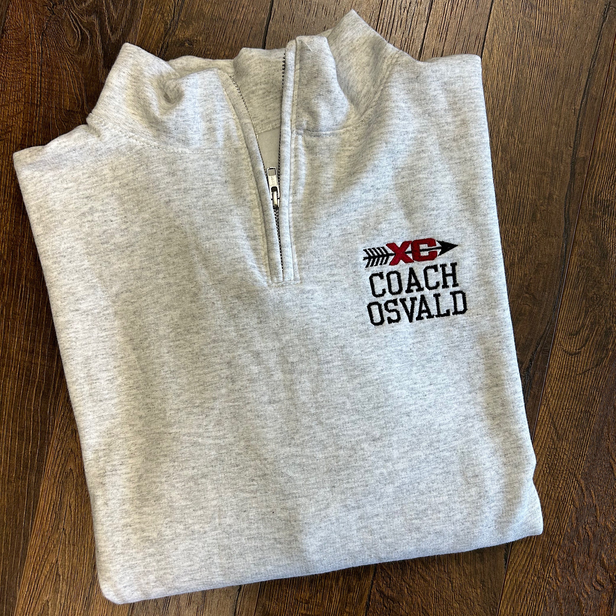 Coach Personalized Quarter Zip Sweatshirt