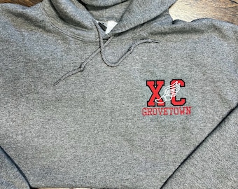 Custom Cross Country Team Hooded Sweatshirt