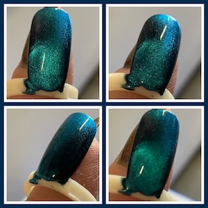 Shifting Tides - magnetic polish teal blue green