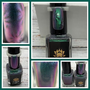 Green with Envy magnetic nail polish