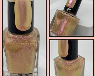 Make My Daisy nail polish chameleon rose gold pink