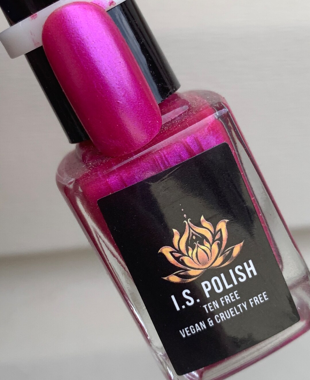 Electric Raspberry- Pink Fuchsia Pearl Nail Polish - Etsy