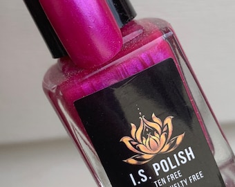Electric Raspberry-  pink fuchsia   pearl  nail polish
