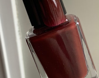 Mulled Wine  deep dark red  creme nail polish