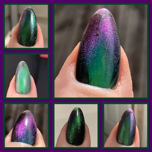 Vixen’s Vacation -  magnetic polish green purple