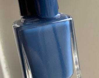 Autumn Skies blue creme nail polish
