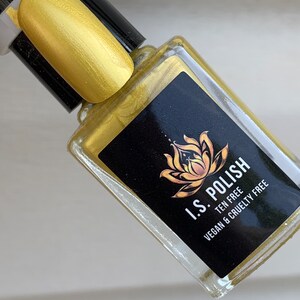 Saffron Splender  - yellow pearl  nail polish