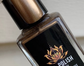 Espresso Yourself  -  brown  pearl  nail polish