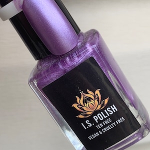 Lilac Luxury  purple silver  pearl  nail polish