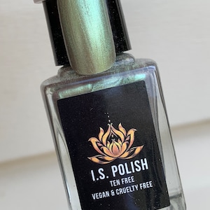 Cool Cactus   a pearl green nail polish