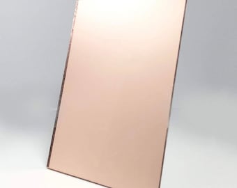 rose gold mirror acrylic sheet for glow forge and laser cutter materials