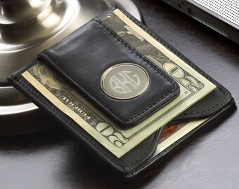 Money Clip Etsy - personalized leather wallet and money clip combo leather wallet money clip leather money clip groomsmen gifts gc1041 1074