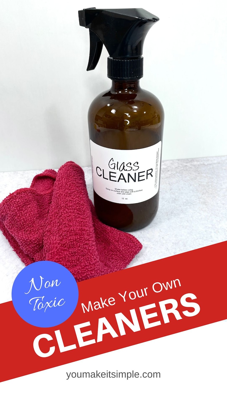 Window Cleaner Label Visual Window Cleaner Jar Labels-weatherproof Polyester Label-recipe Printed ...