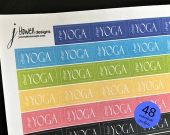 P012 Chair Yoga Planner Stickers