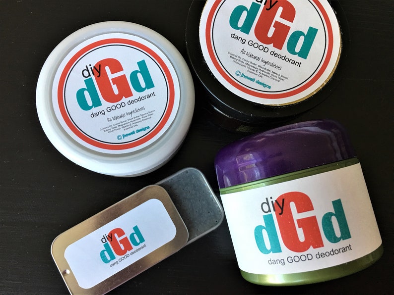 PRINTABLE diy DEODORANT labels PDF Silhouette jpg | Etsy