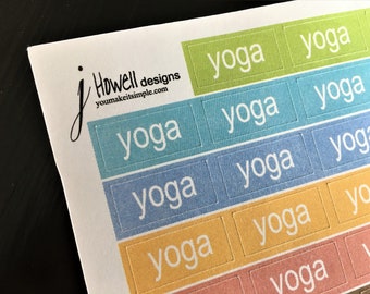 P011  Yoga Planner Stickers