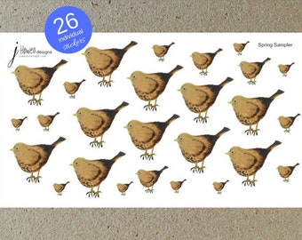 P003 Robin Planner Stickers