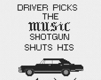 Supernatural Cross Stitch Pattern