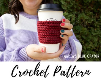 Crochet Coffee Sleeve Cozy Pattern, PDF Pattern