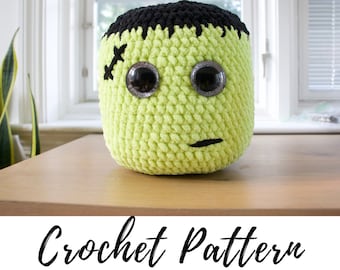 Crochet Frankenstein Plushie Pattern, Frankenstein Amigurumi Pattern PDF Download