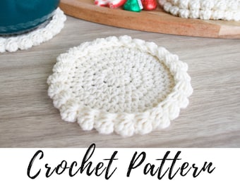 Crochet Cup Coaster, Crochet Pattern, Instant PDF Download