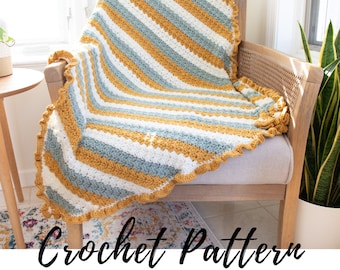 Crochet C2C Corner to Corner Blanket Pattern, PDF Crochet Pattern Download, Crochet Baby Blanket Pattern