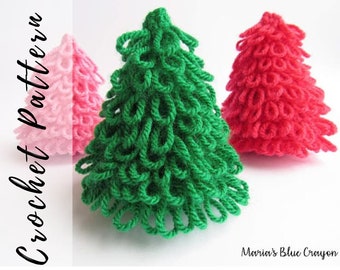 Christmas Tree Crochet Pattern, Crochet Holiday Decor Pattern, Crochet Pattern, Crochet Home Decor Pattern