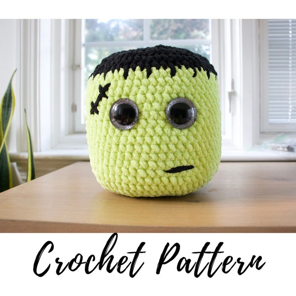 Crochet Frankenstein Plushie Pattern, Frankenstein Amigurumi Pattern PDF Download