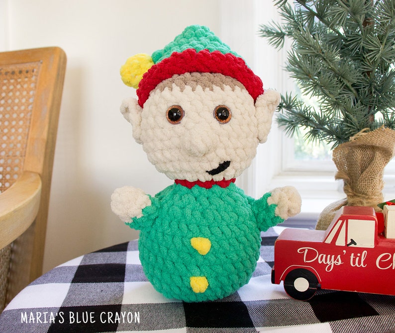 Crochet Elf Plushie Pattern, Elf Amigurumi Pattern PDF Download image 5