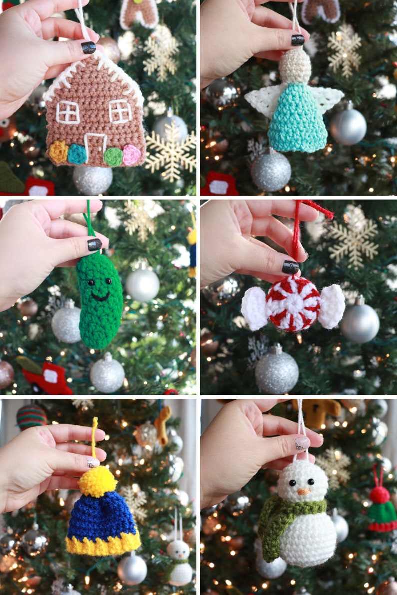 Crochet Christmas Ornament Pattern Crochet Christmas Decor Etsy