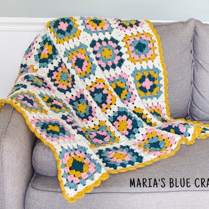 Crochet Granny Square Blanket Pattern, Crochet Baby Blanket Pattern, Instant PDF Download image 3