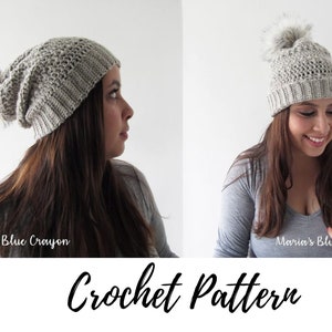 Sierra Beanie Crochet Pattern, Crochet Hat Pattern, Crochet Beanie pattern, Crochet hat pattern for women, crochet hat pattern pdf