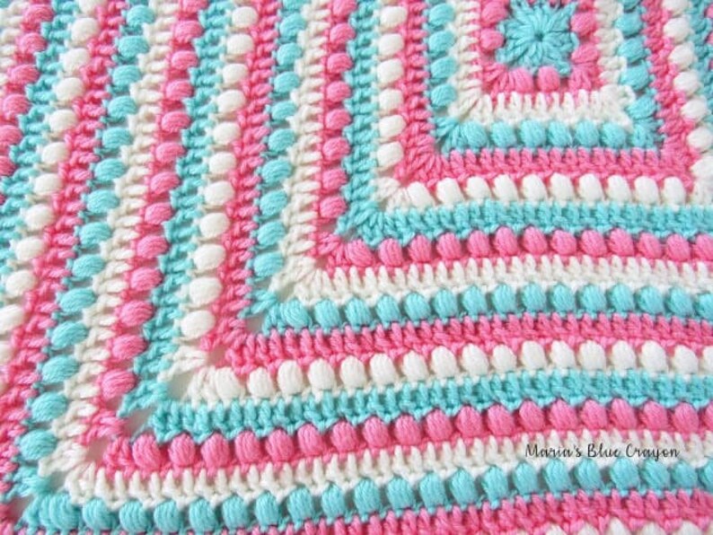 pink bobble blanket