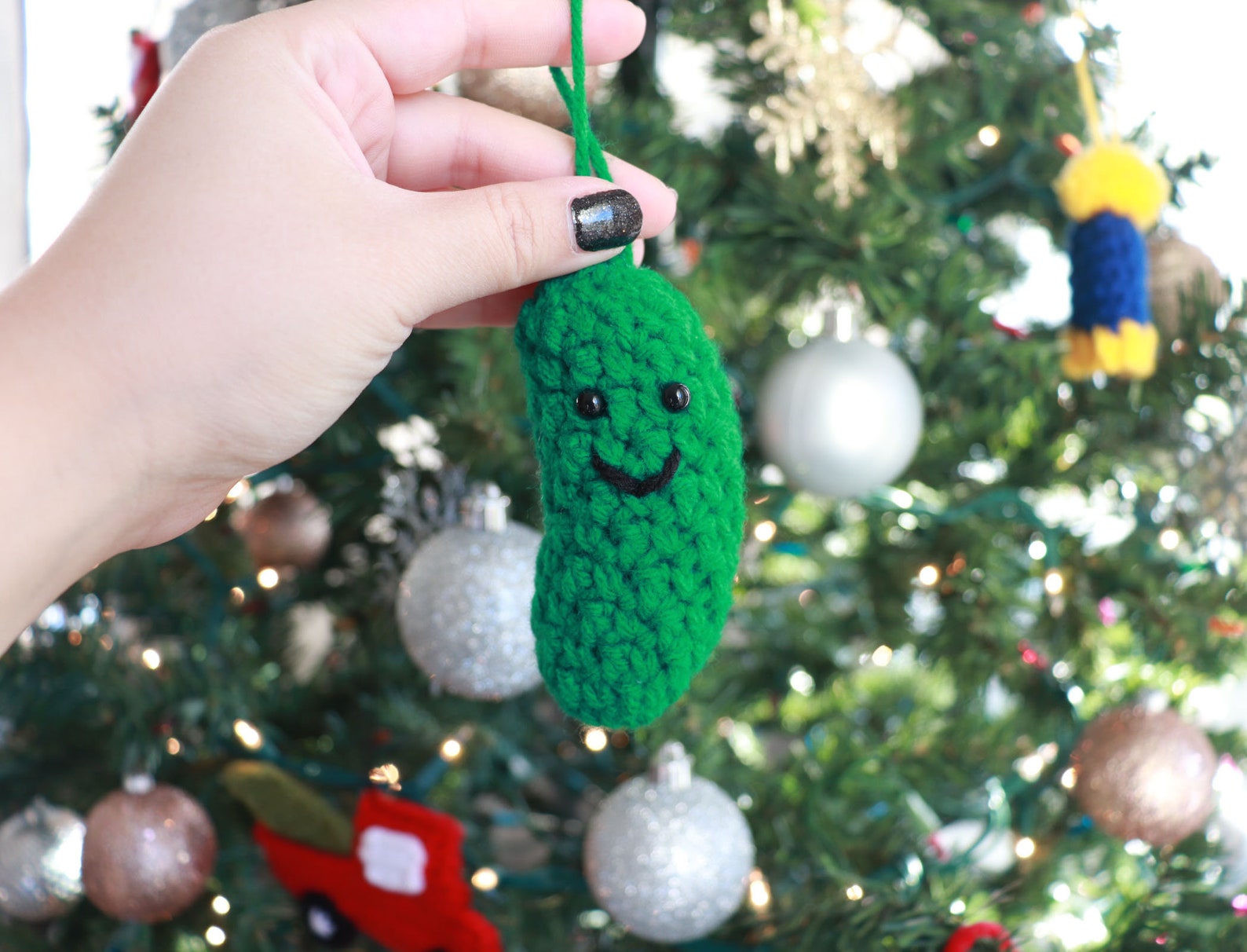 Crochet Pickle Ornament Pattern Crochet Pickle Amigurumi Etsy